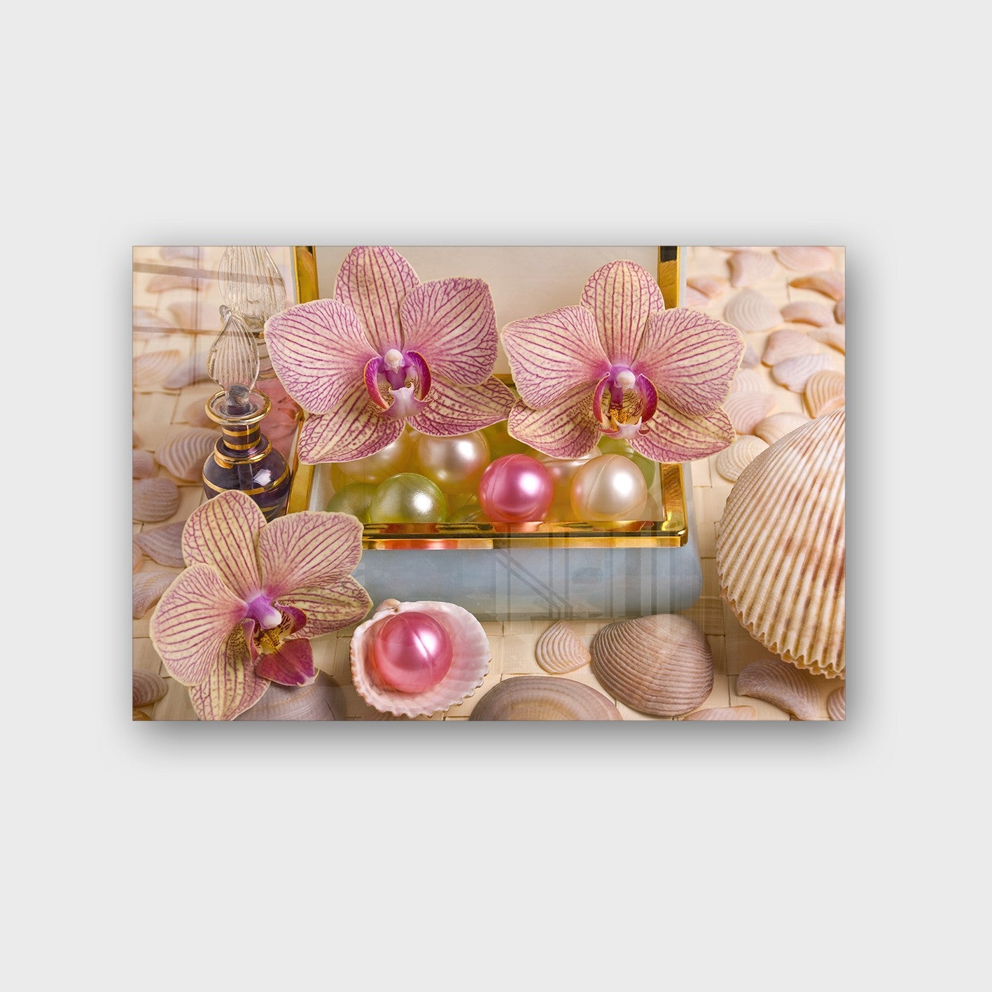 Quadro Decorativo em Vidro Temperado Multicolor 40x60cm - Arte Moderna para Parede