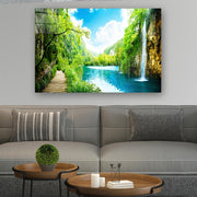 Quadro Decorativo em Vidro Temperado Multicolor 70x100cm - Arte Moderna para Parede