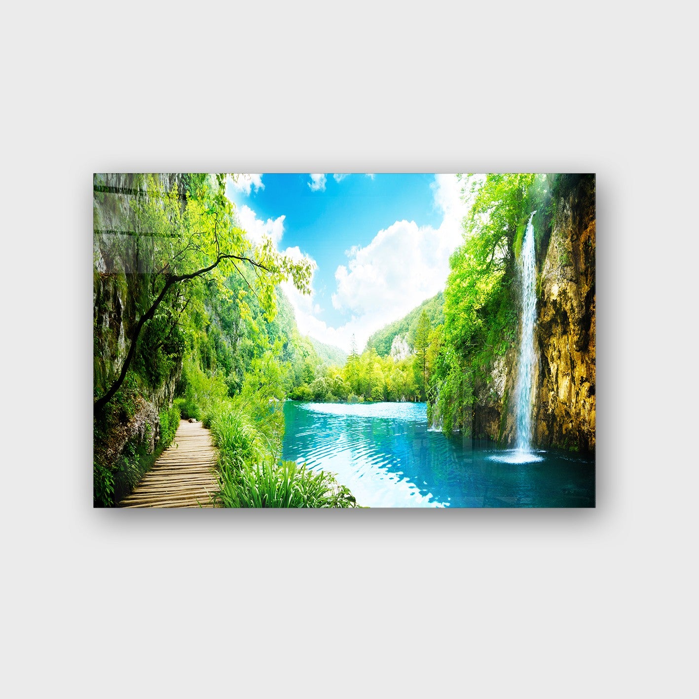 Quadro Decorativo em Vidro Temperado Multicolor 70x100cm - Arte Moderna para Parede