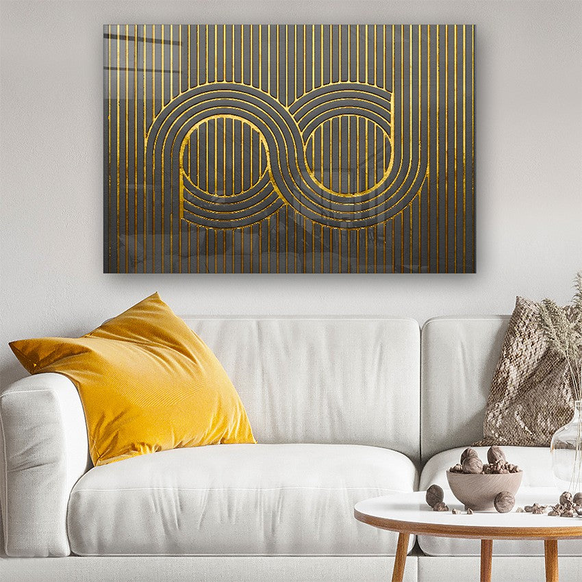 Quadro Decorativo em Vidro Temperado Multicolor 40x60cm - Arte Moderna para Parede