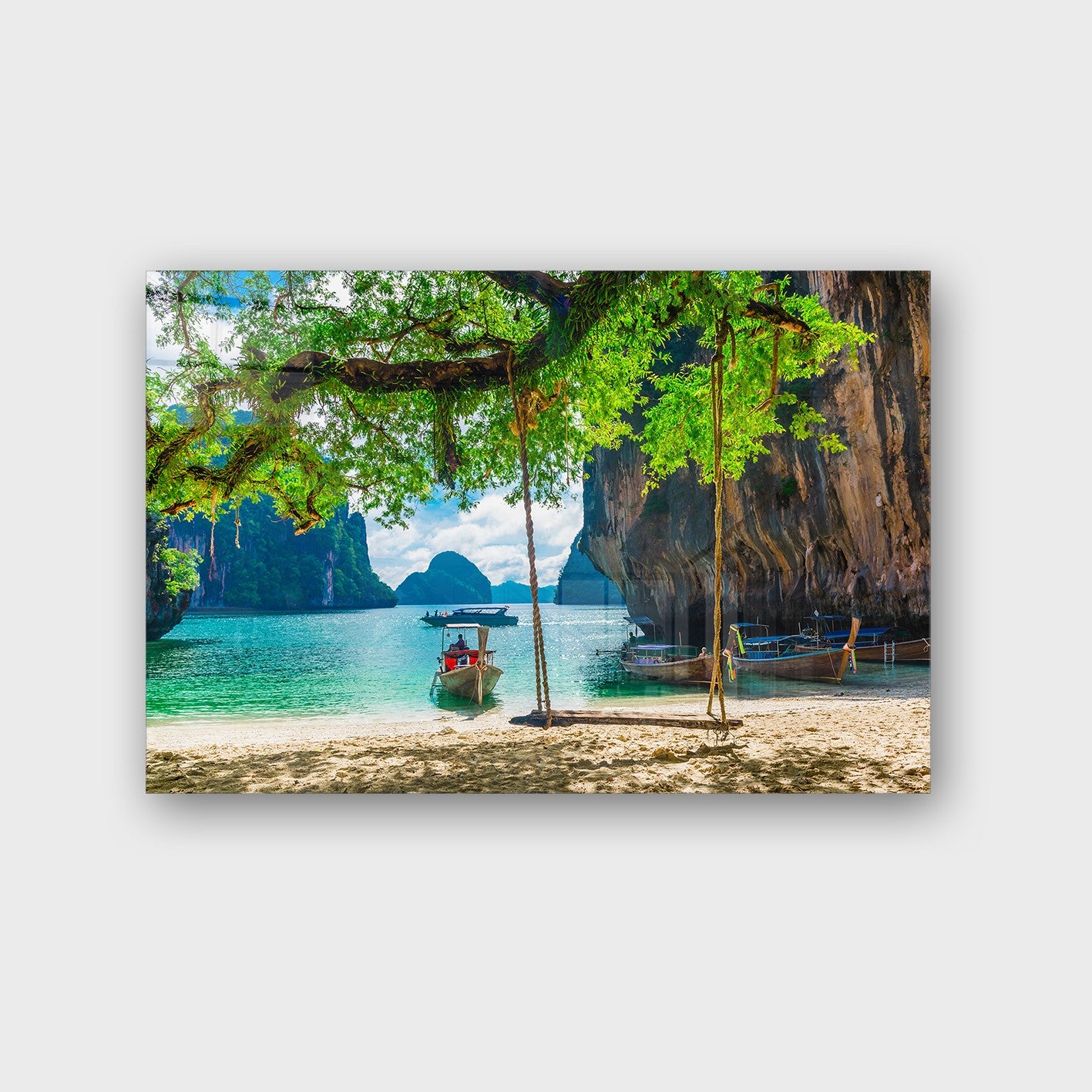 Quadro Decorativo em Vidro Temperado Multicolor 70x100cm - Arte Moderna para Parede