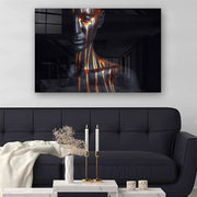 Quadro Decorativo em Vidro Temperado Multicolor 40x60cm - Arte Moderna para Parede