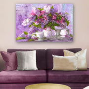 Quadro Decorativo em Vidro Temperado Multicolor 50x70cm - Arte Moderna para Parede