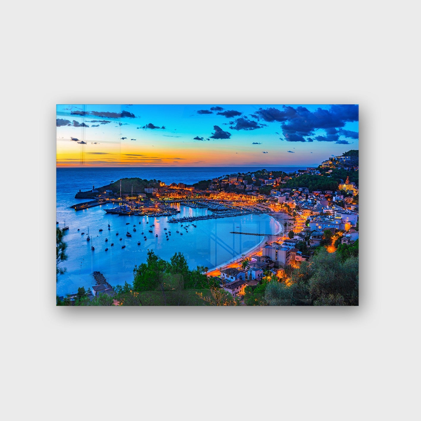 Quadro Decorativo em Vidro Temperado Multicolor 70x100cm - Arte Moderna para Parede