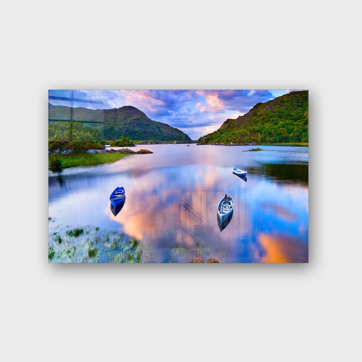 Quadro Decorativo em Vidro Temperado Multicolor 70x100cm - Arte Moderna para Parede