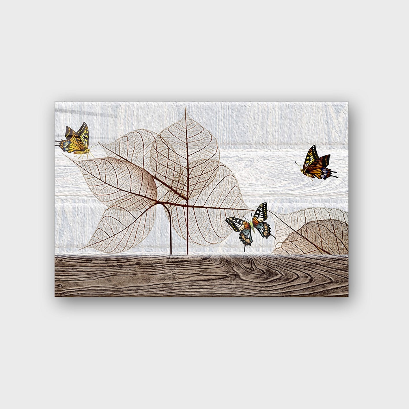 Quadro Decorativo em Vidro Temperado Multicolor 40x60cm - Arte Moderna para Parede