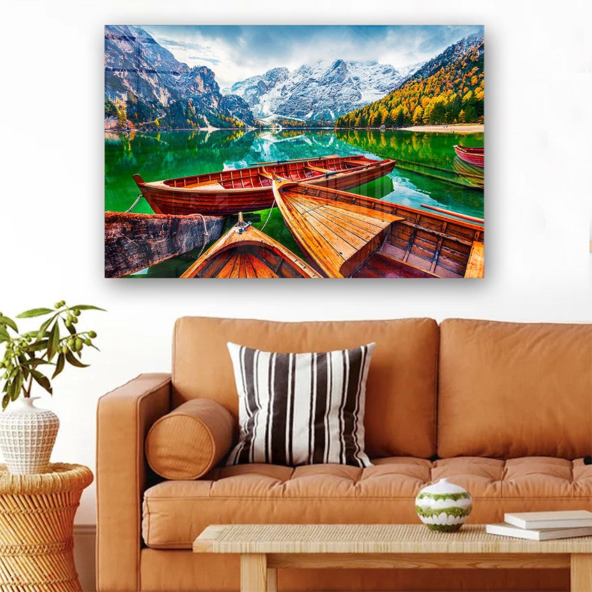 Quadro Decorativo em Vidro Temperado Multicolor 50x70cm - Arte Moderna para Parede