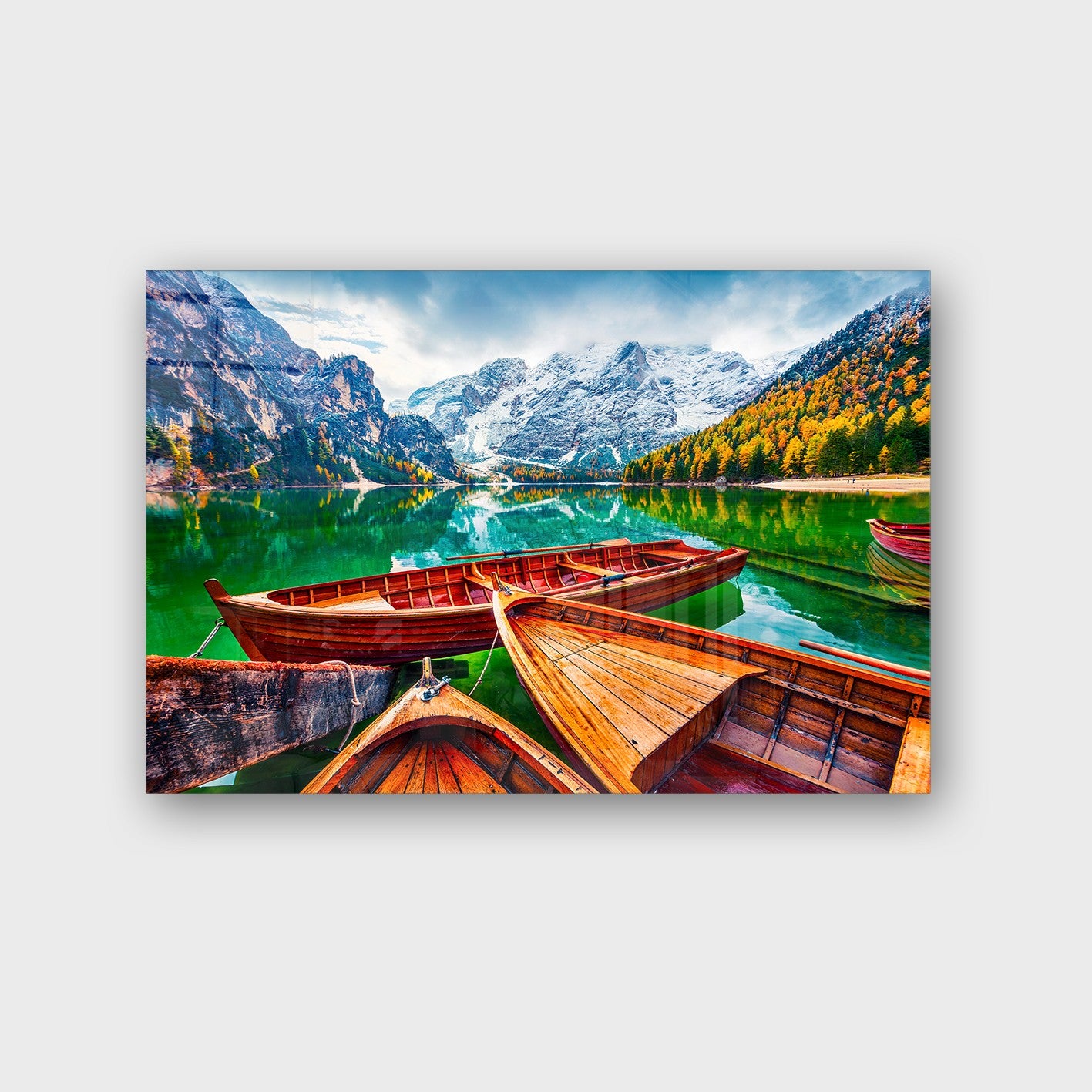 Quadro Decorativo em Vidro Temperado Multicolor 70x100cm - Arte Moderna para Parede