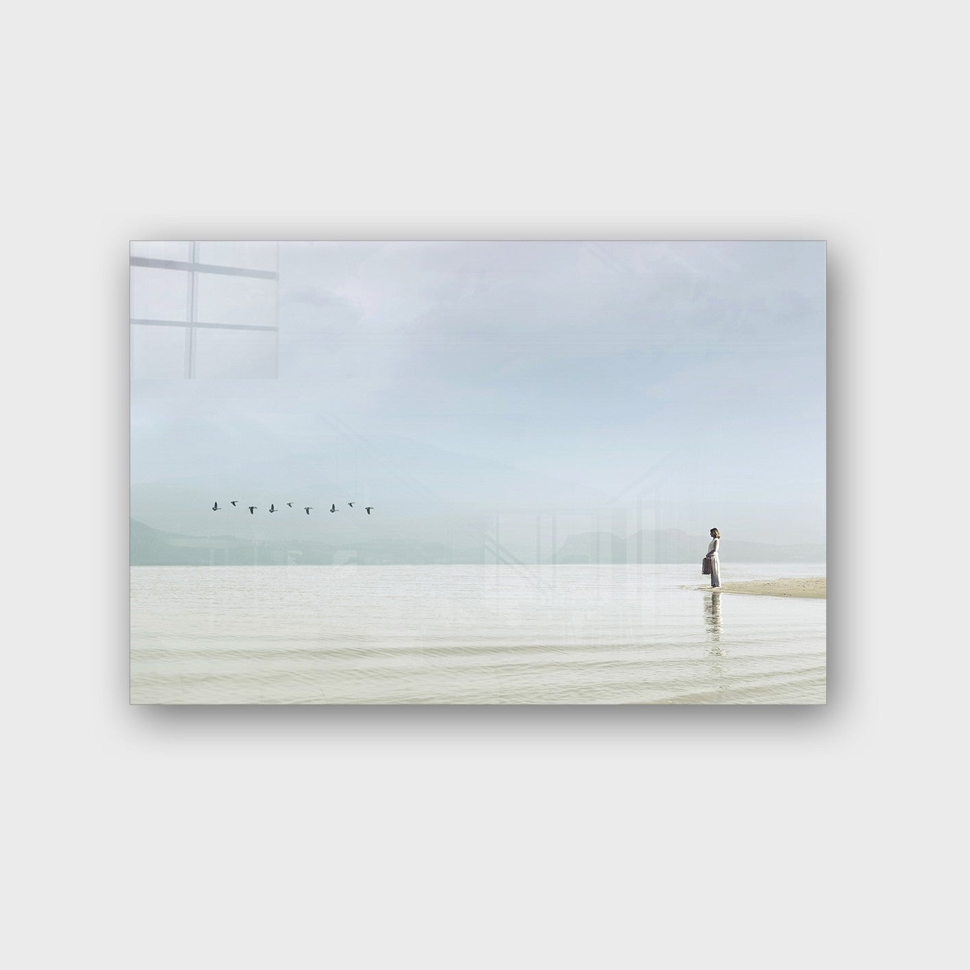 Quadro Decorativo em Vidro Temperado Multicolor 70x100cm - Arte Moderna para Parede