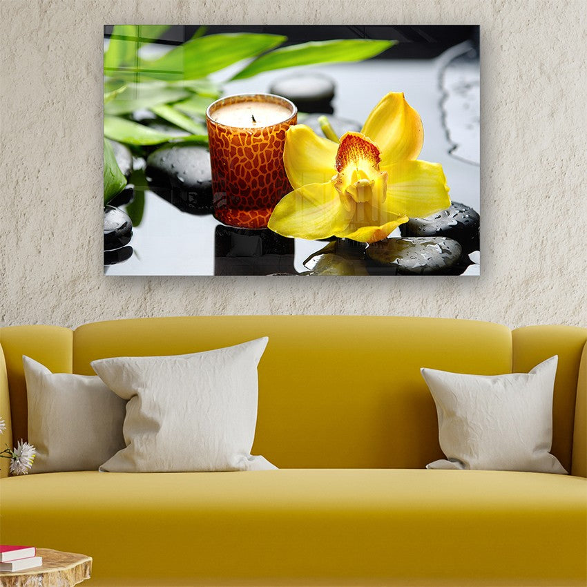 Quadro Decorativo em Vidro Temperado Multicolor 50x70cm - Arte Moderna para Parede