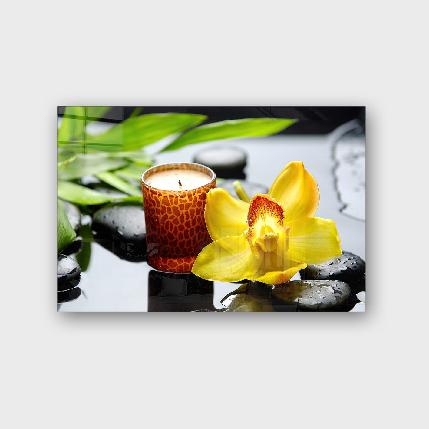 Quadro Decorativo em Vidro Temperado Multicolor 50x70cm - Arte Moderna para Parede