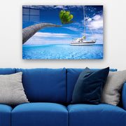 Quadro Decorativo em Vidro Temperado Multicolor 40x60cm - Arte Moderna para Parede