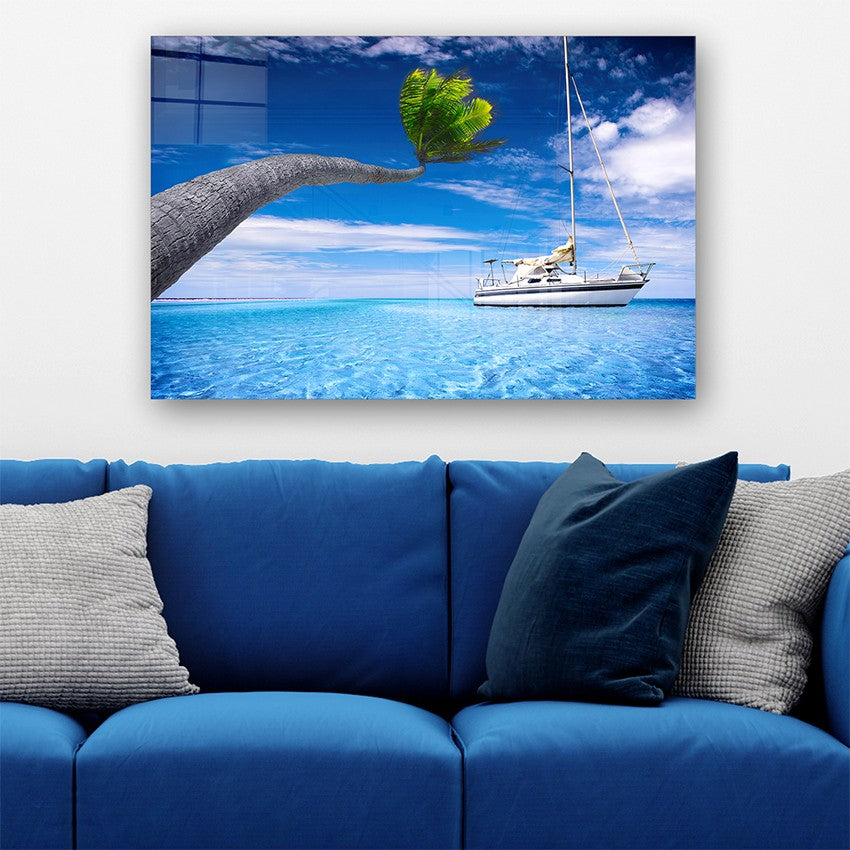 Quadro Decorativo em Vidro Temperado Multicolor 40x60cm - Arte Moderna para Parede