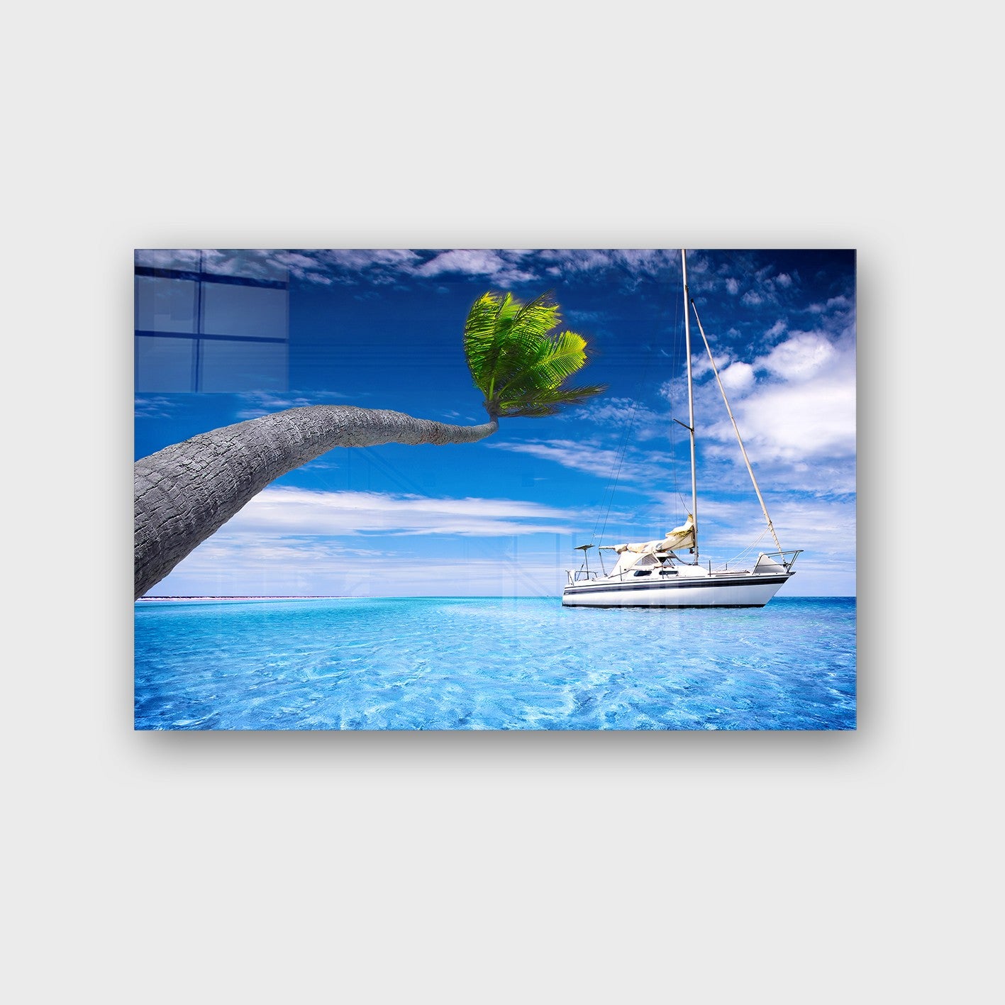 Quadro Decorativo em Vidro Temperado Multicolor 70x100cm - Arte Moderna para Parede