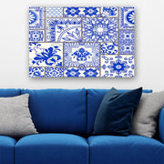 Quadro Decorativo em Vidro Temperado Multicolor 40x60cm - Arte Moderna para Parede