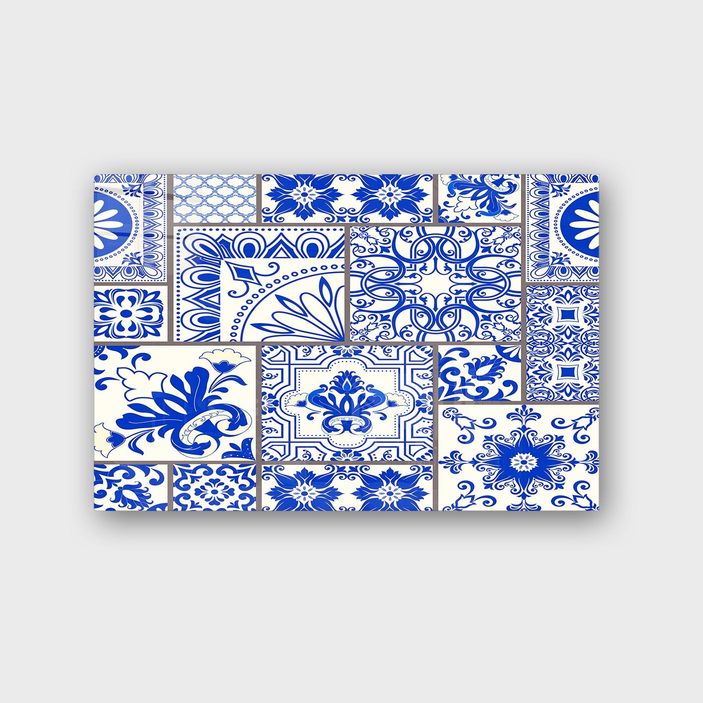 Quadro Decorativo em Vidro Temperado Multicolor 50x70cm - Arte Moderna para Parede