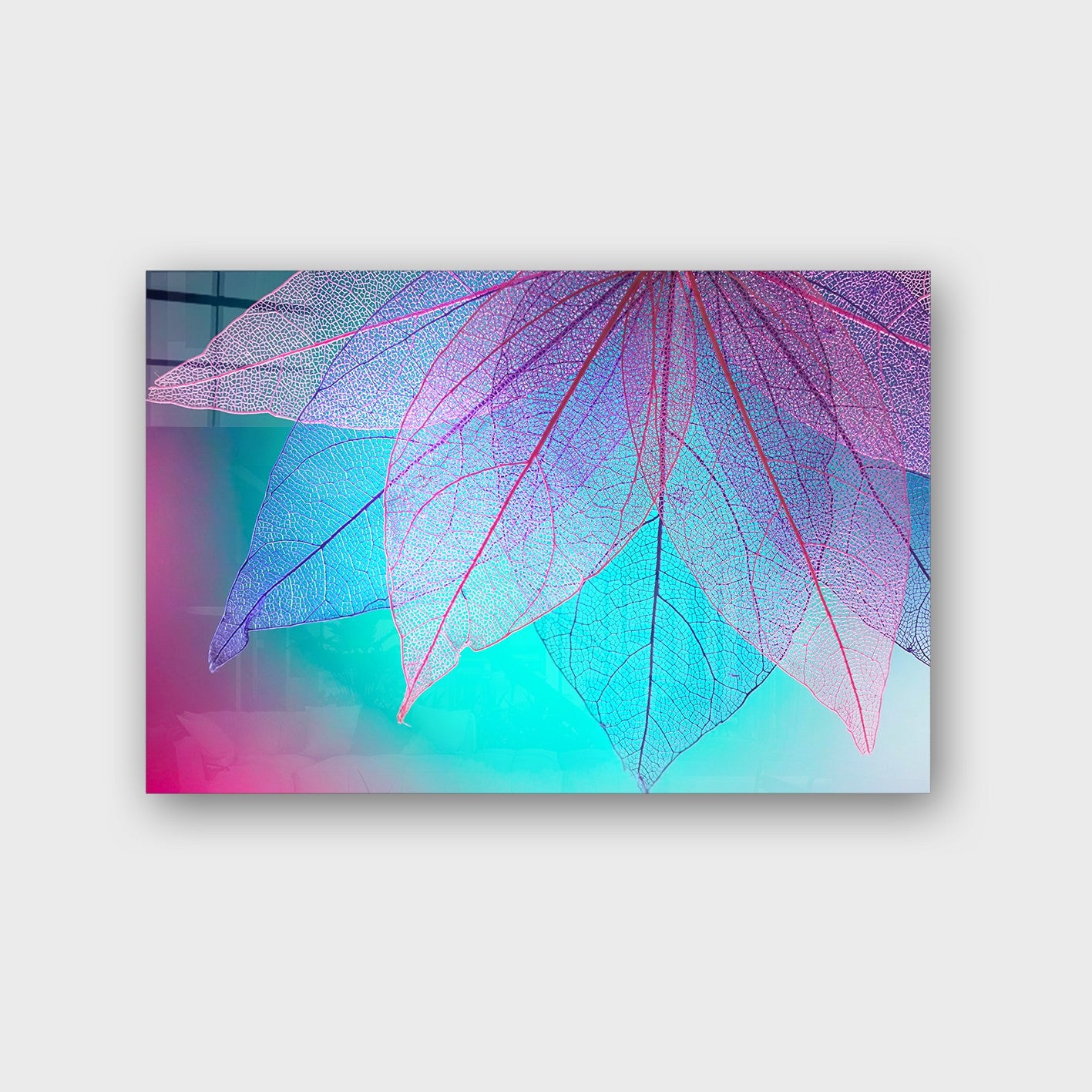 Quadro Decorativo em Vidro Temperado Multicolor 40x60cm - Arte Moderna para Parede