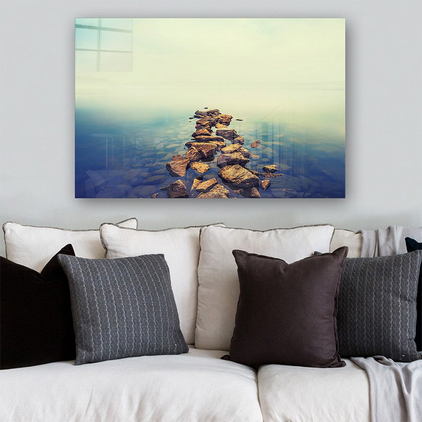 Quadro Decorativo em Vidro Temperado Multicolor 40x60cm - Arte Moderna para Parede