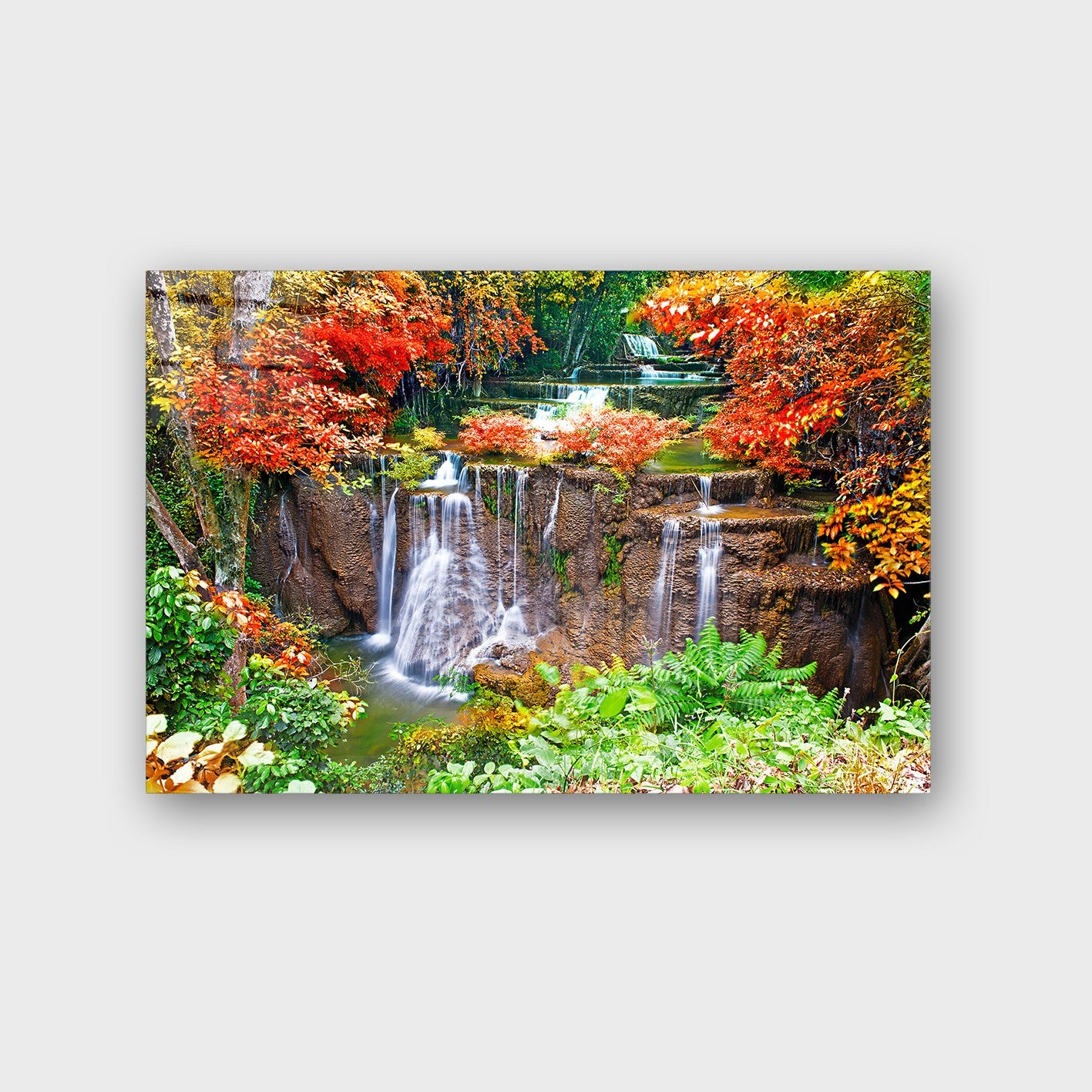 Quadro Decorativo em Vidro Temperado Multicolor 50x70cm - Arte Moderna para Parede