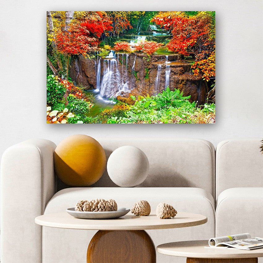 Quadro Decorativo em Vidro Temperado Multicolor 70x100cm - Arte Moderna para Parede