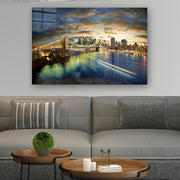 Quadro Decorativo em Vidro Temperado Multicolor 70x100cm - Arte Moderna para Parede