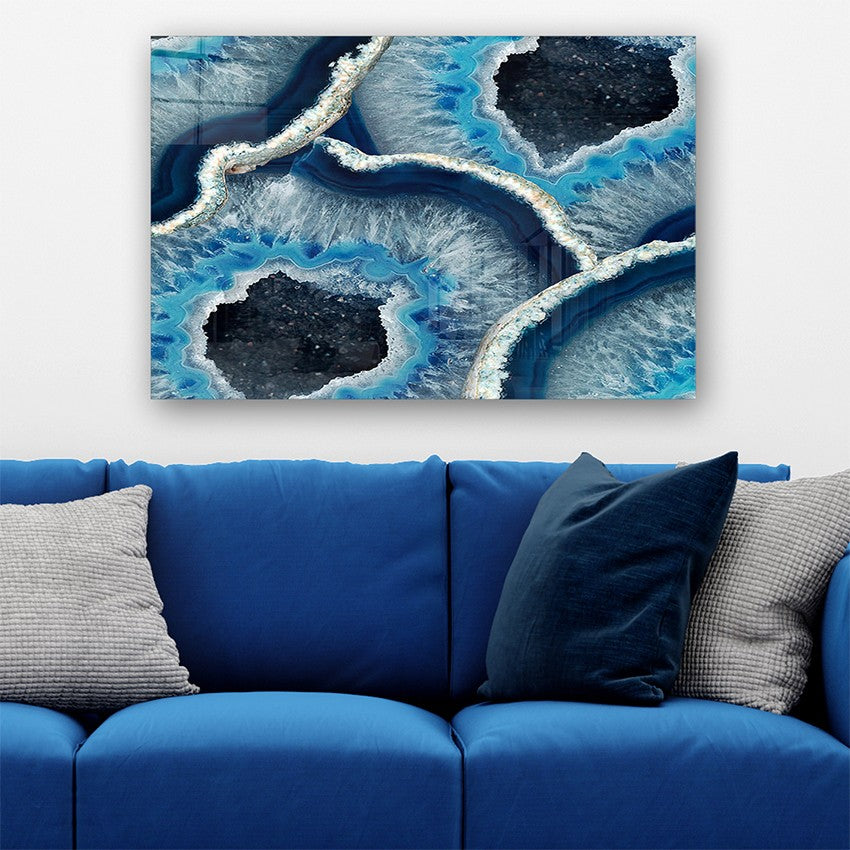 Quadro Decorativo em Vidro Temperado Multicolor 70x100cm - Arte Moderna para Parede