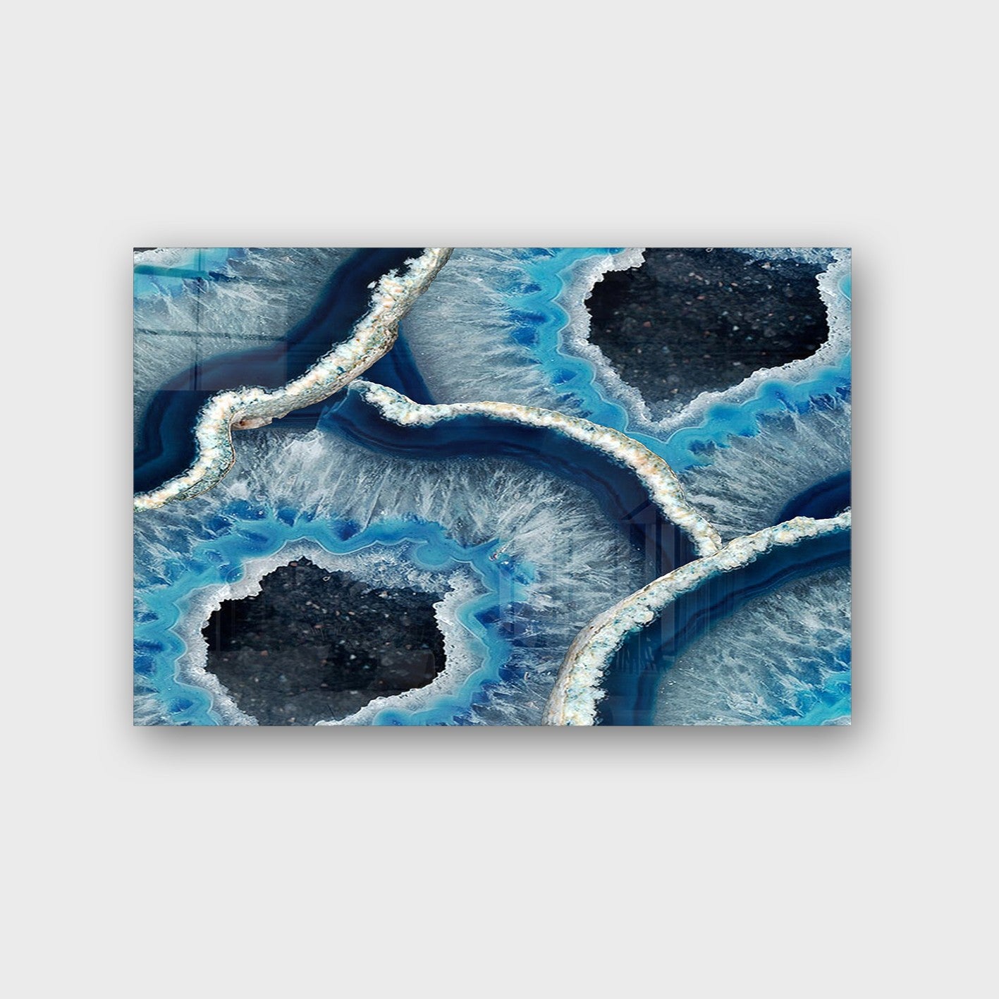 Quadro Decorativo em Vidro Temperado Multicolor 70x100cm - Arte Moderna para Parede