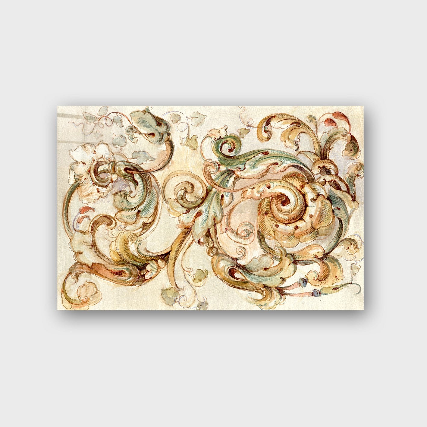 Quadro Decorativo em Vidro Temperado Multicolor 40x60cm - Arte Moderna para Parede