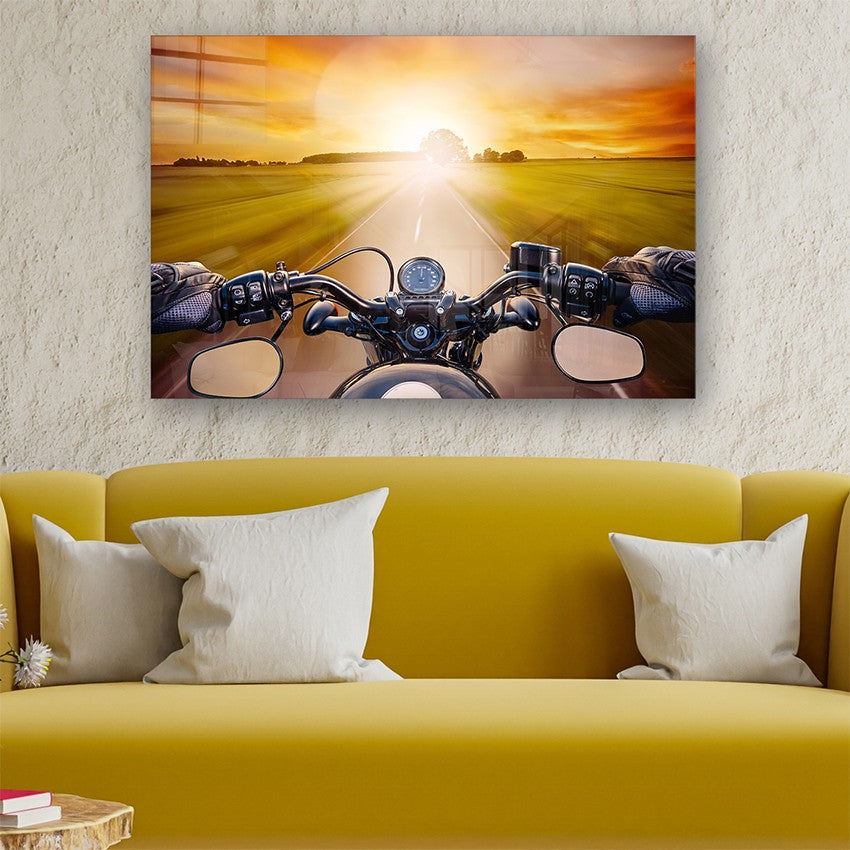 Quadro Decorativo em Vidro Temperado Multicolor 50x70cm - Arte Moderna para Parede