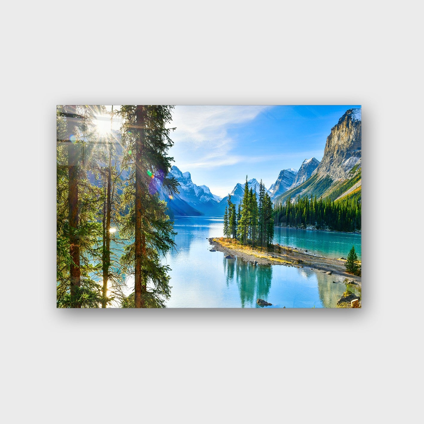 Quadro Decorativo em Vidro Temperado Multicolor 50x70cm - Arte Moderna para Parede