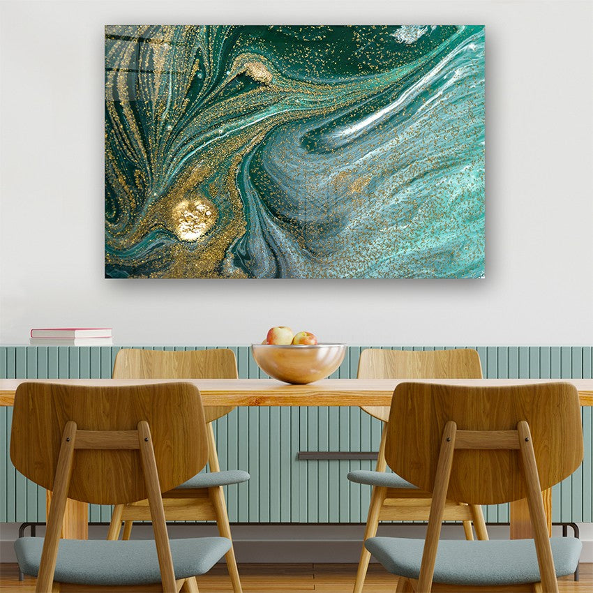 Quadro Decorativo em Vidro Temperado Multicolor 40x60cm - Arte Moderna para Parede