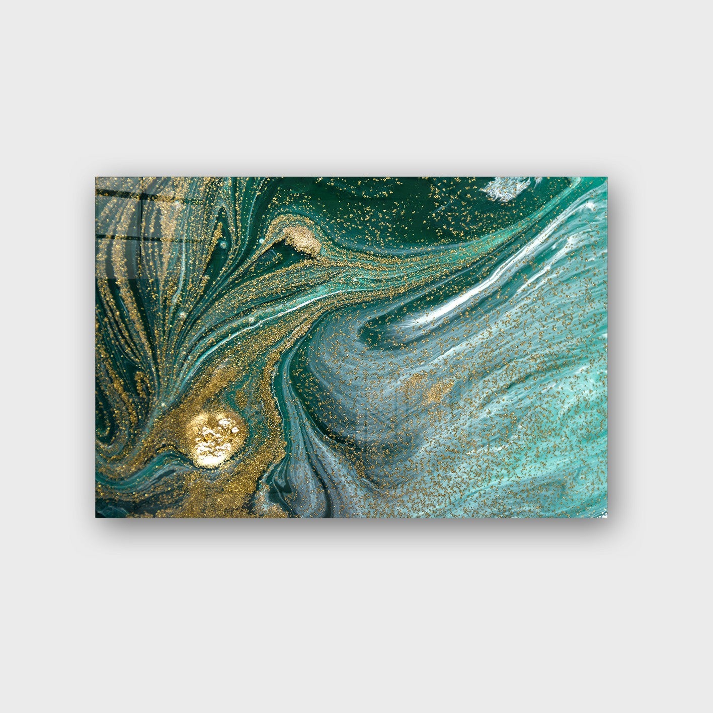 Quadro Decorativo em Vidro Temperado Multicolor 70x100cm - Arte Moderna para Parede