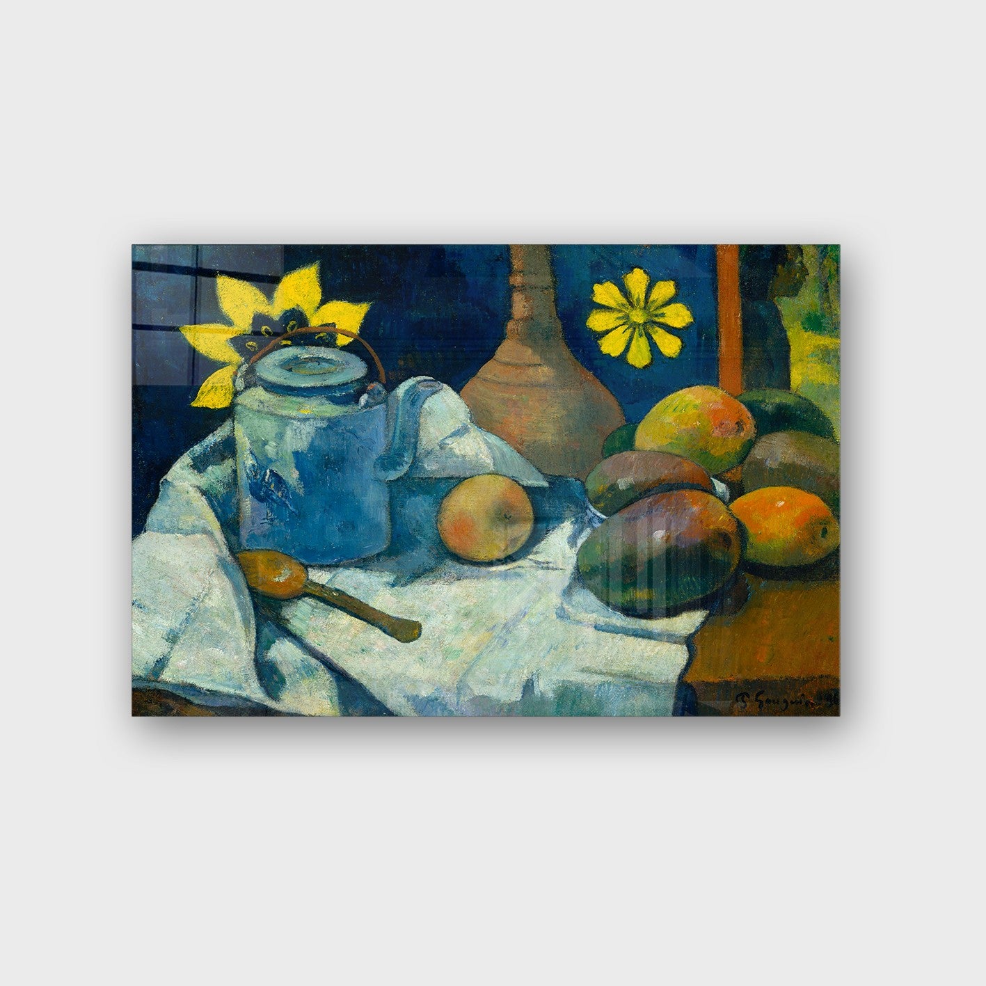 Quadro Decorativo em Vidro Temperado Multicolor 50x70cm - Arte Moderna para Parede