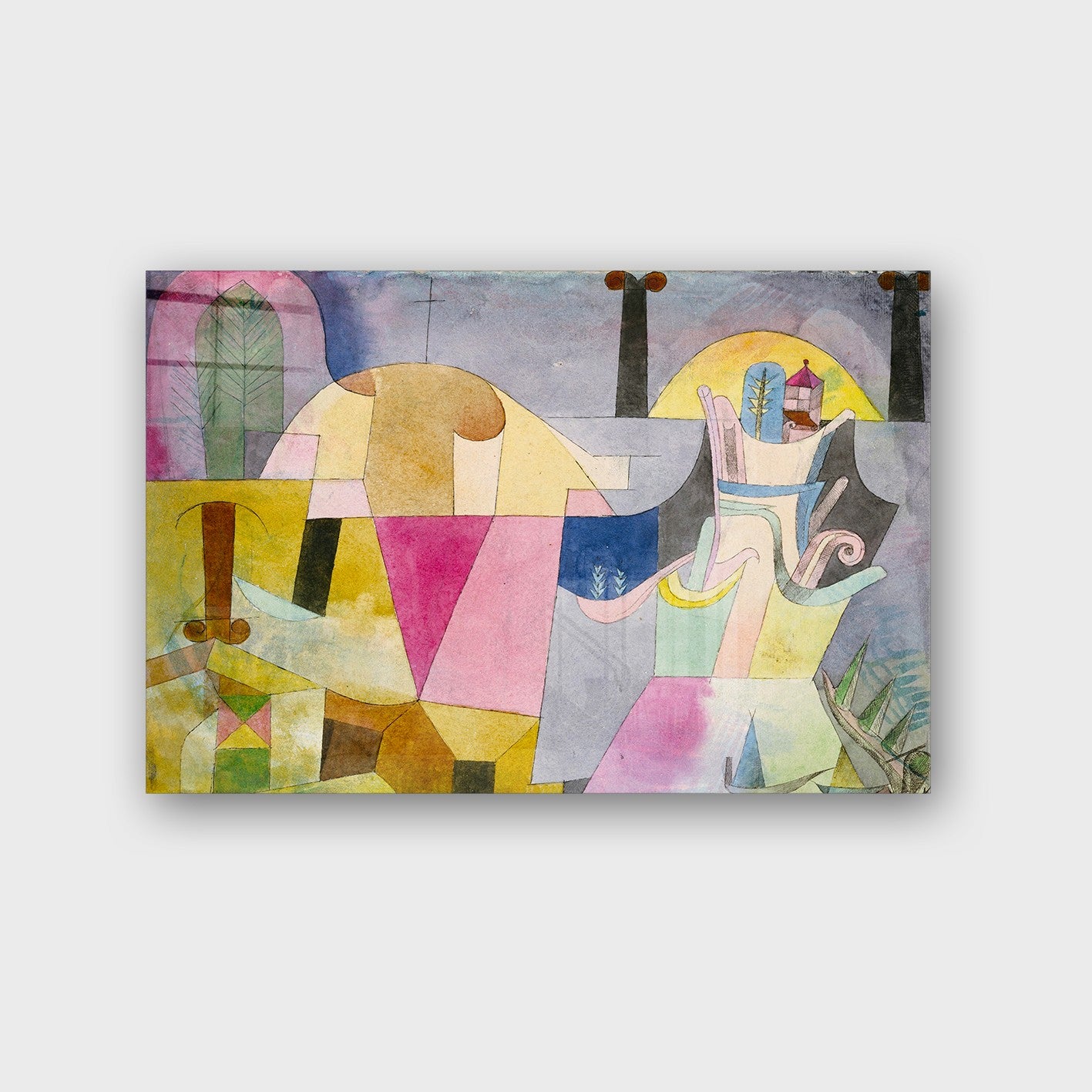 Quadro Decorativo em Vidro Temperado Multicolor 70x100cm - Arte Moderna para Parede