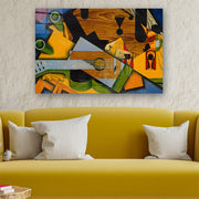 Quadro Decorativo em Vidro Temperado Multicolor 40x60cm - Arte Moderna para Parede