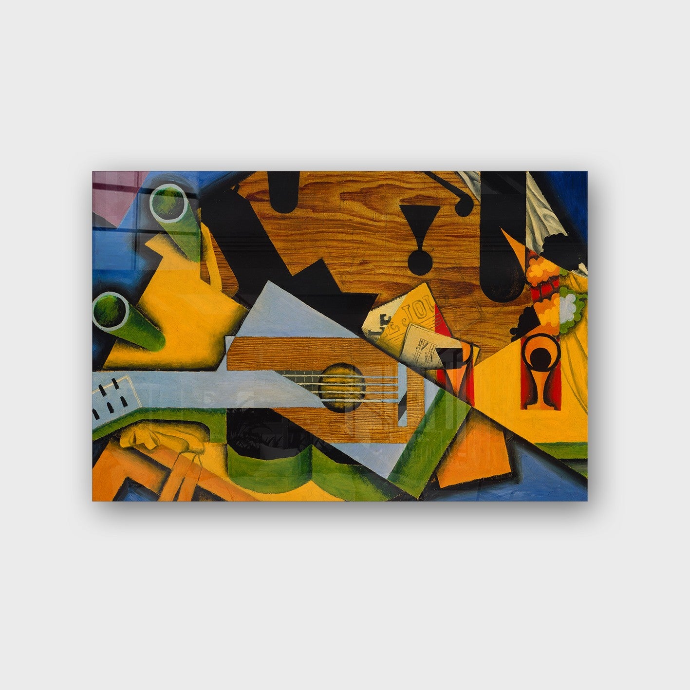 Quadro Decorativo em Vidro Temperado Multicolor 70x100cm - Arte Moderna para Parede