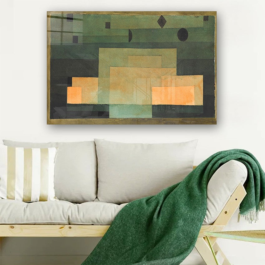 Quadro Decorativo em Vidro Temperado Multicolor 50x70cm - Arte Moderna para Parede