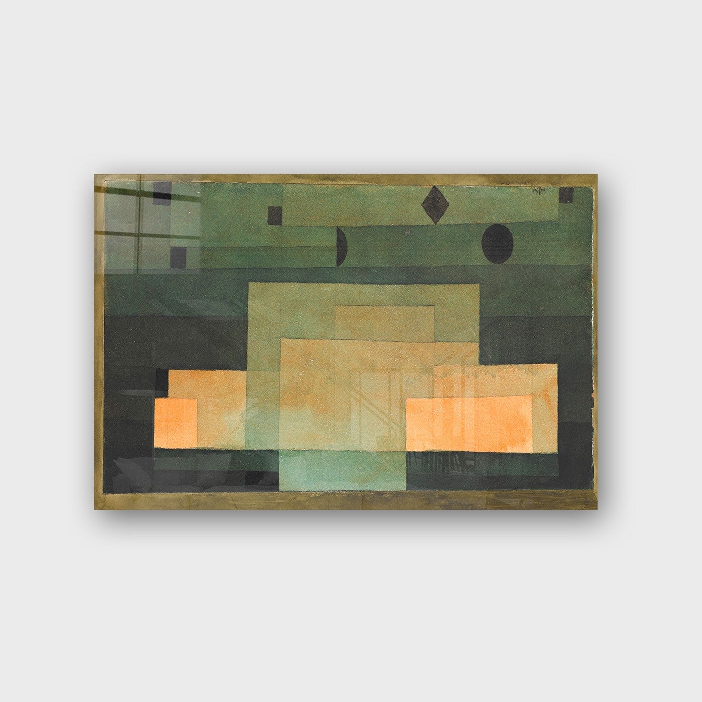 Quadro Decorativo em Vidro Temperado Multicolor 50x70cm - Arte Moderna para Parede