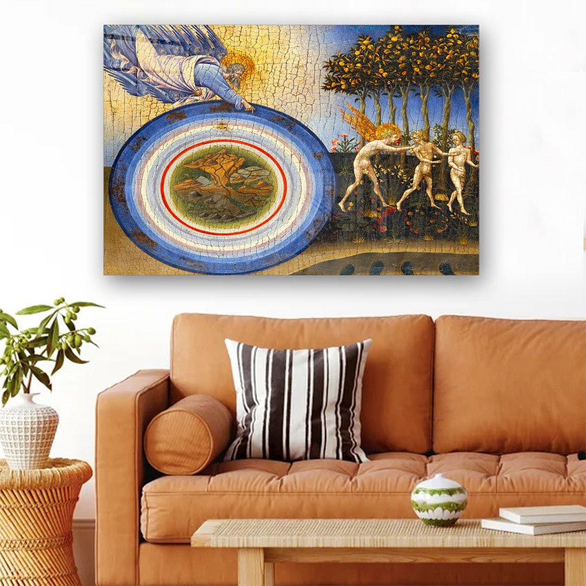 Quadro Decorativo em Vidro Temperado Multicolor 50x70cm - Arte Moderna para Parede