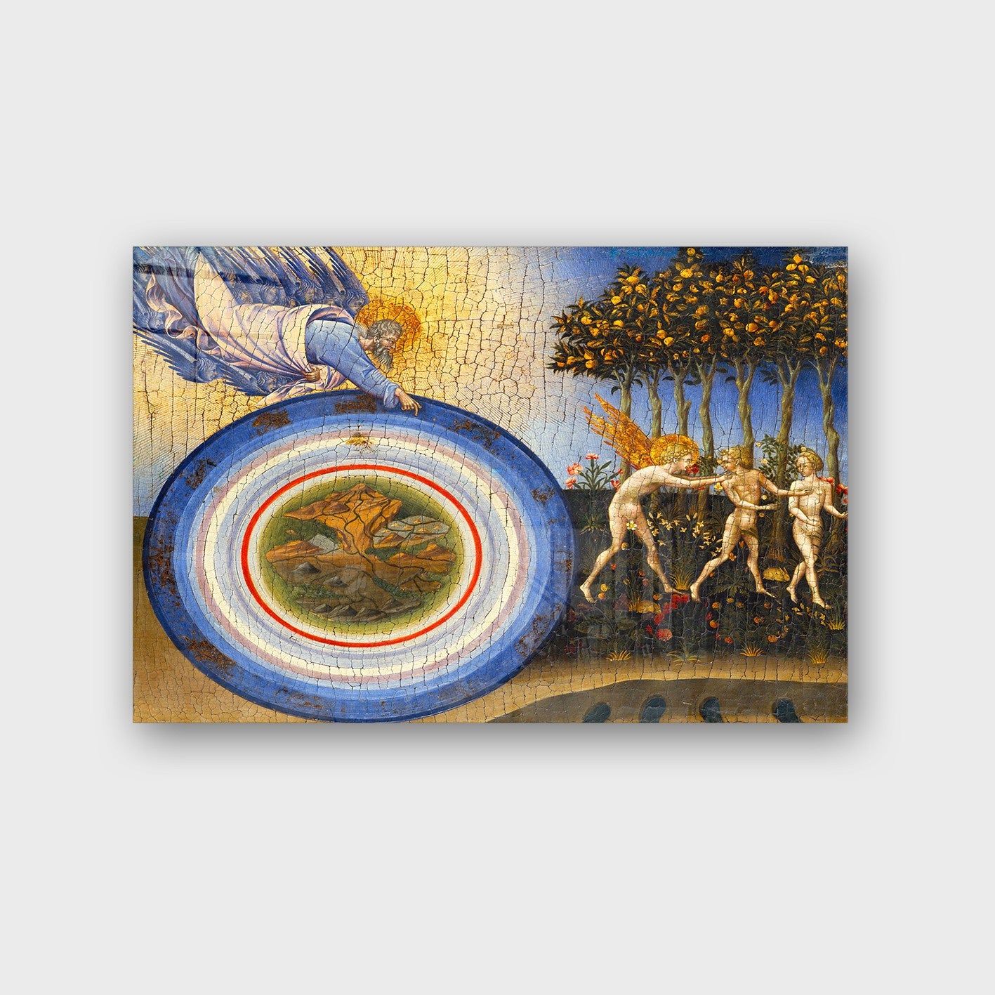 Quadro Decorativo em Vidro Temperado Multicolor 70x100cm - Arte Moderna para Parede