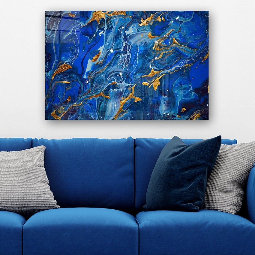 Quadro Decorativo em Vidro Temperado Multicolor 50x70cm - Arte Moderna para Parede