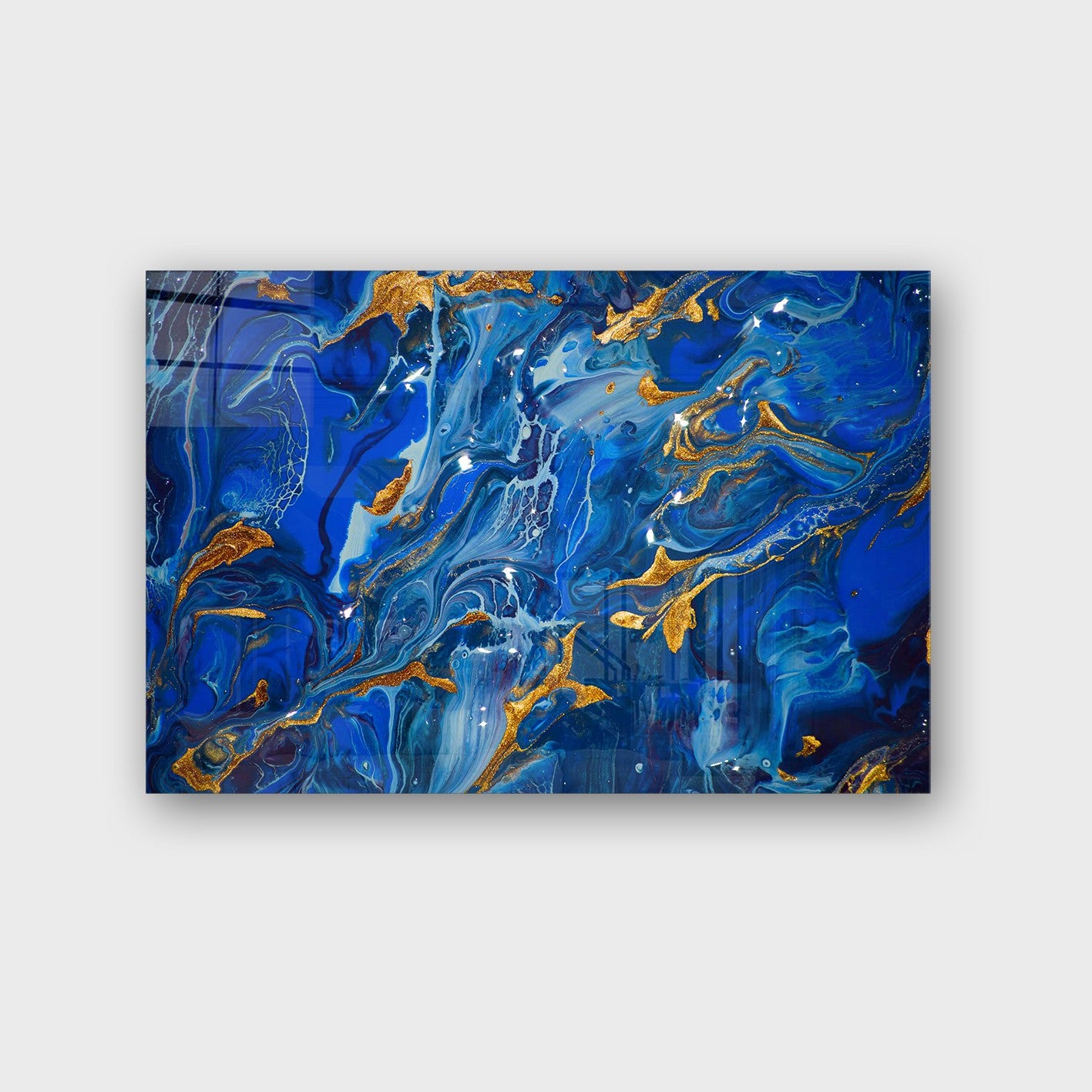 Quadro Decorativo em Vidro Temperado Multicolor 50x70cm - Arte Moderna para Parede