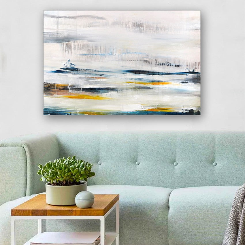 Quadro Decorativo em Vidro Temperado Multicolor 50x70cm - Arte Moderna para Parede