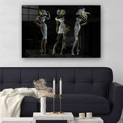 Quadro Decorativo em Vidro Temperado Multicolor 50x70cm - Arte Moderna para Parede