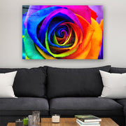 Quadro Decorativo em Vidro Temperado Multicolor 40x60cm - Arte Moderna para Parede