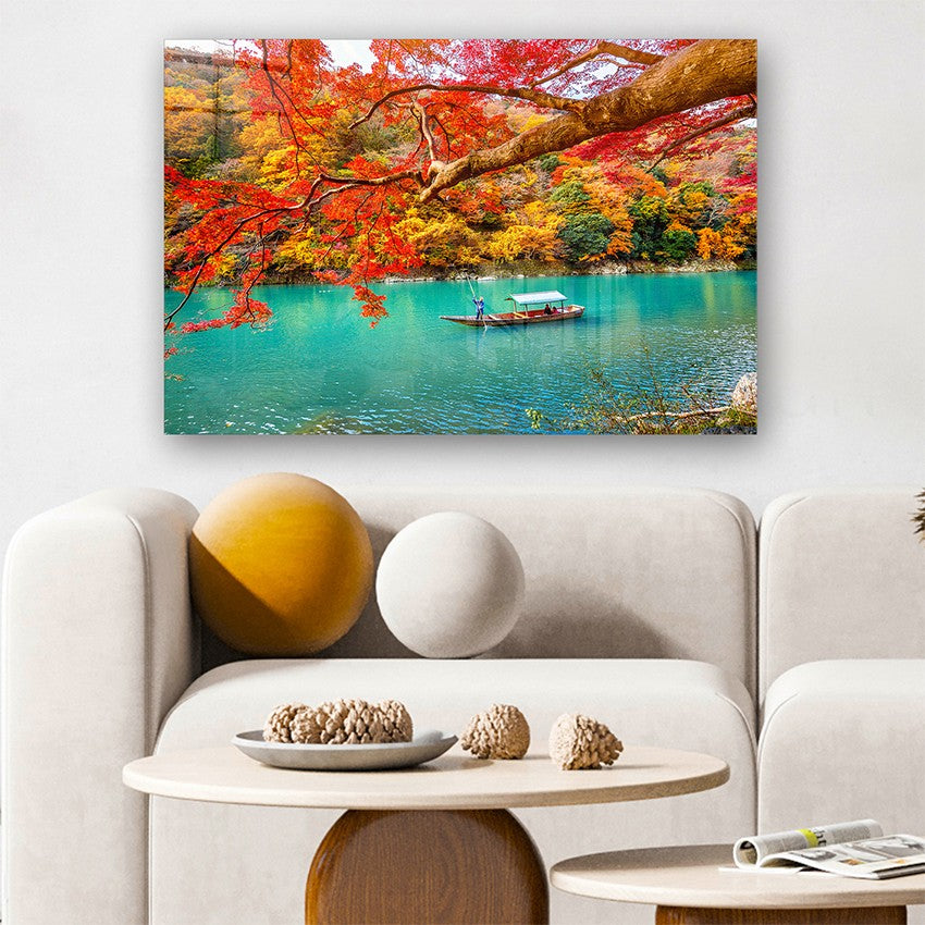 Quadro Decorativo em Vidro Temperado Multicolor 40x60cm - Arte Moderna para Parede