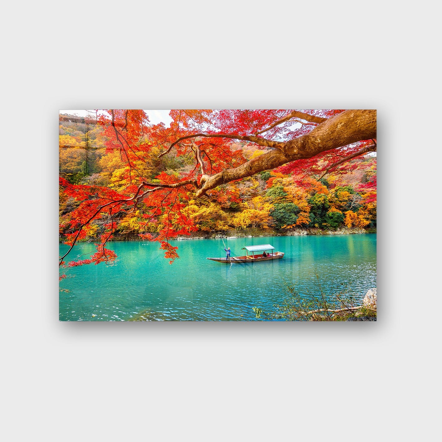 Quadro Decorativo em Vidro Temperado Multicolor 70x100cm - Arte Moderna para Parede