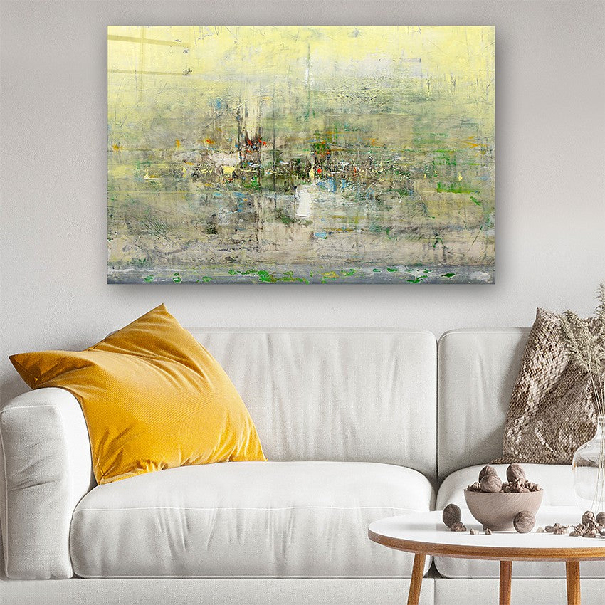 Quadro Decorativo em Vidro Temperado Multicolor 40x60cm - Arte Moderna para Parede