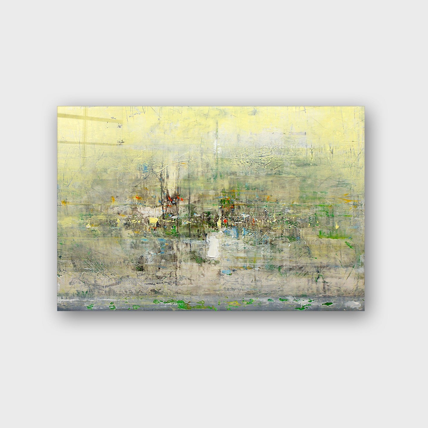 Quadro Decorativo em Vidro Temperado Multicolor 40x60cm - Arte Moderna para Parede