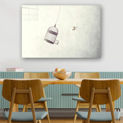 Quadro Decorativo em Vidro Temperado Multicolor 50x70cm - Arte Moderna para Parede